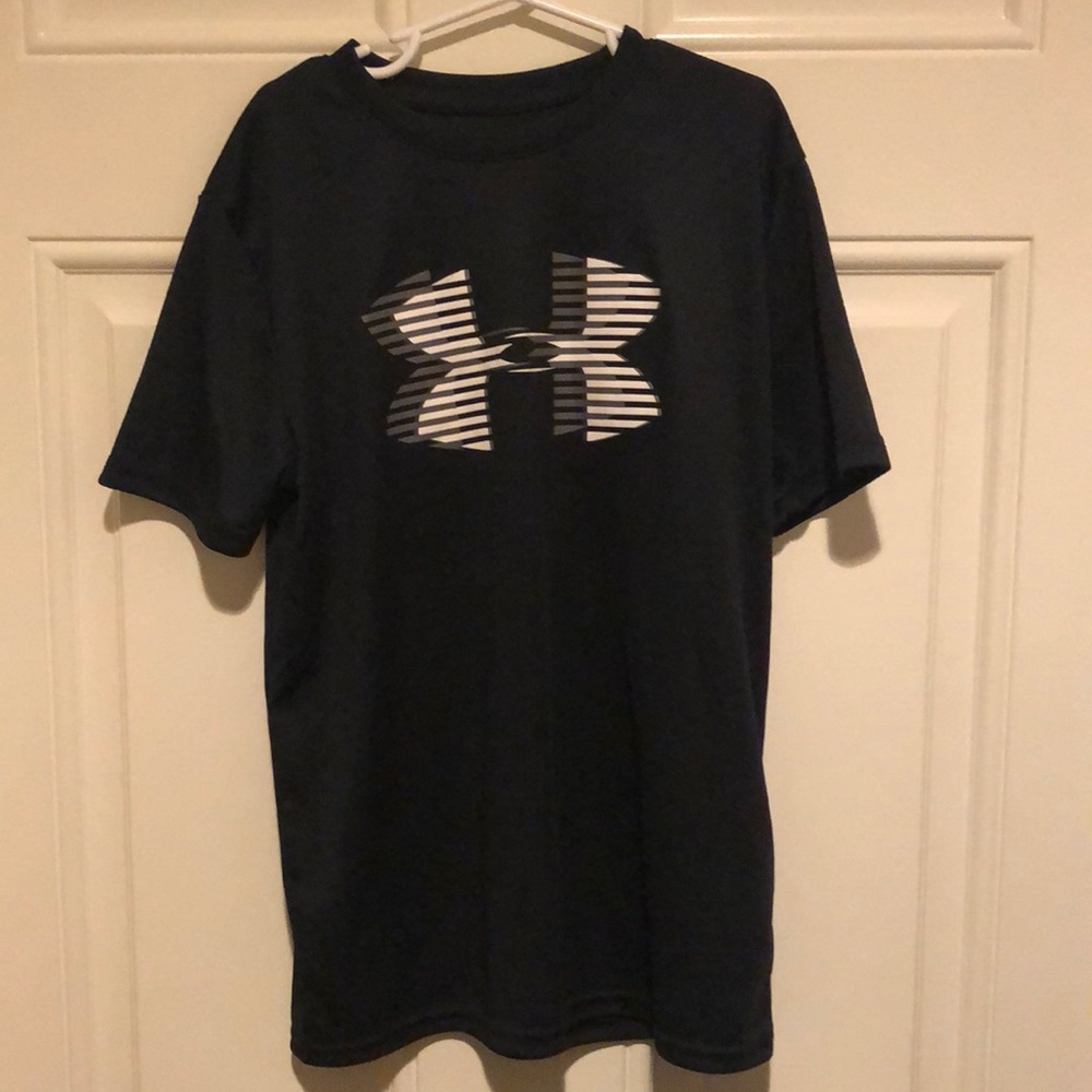 Under Armour Heatgear Black logo short sleeve T-shirt